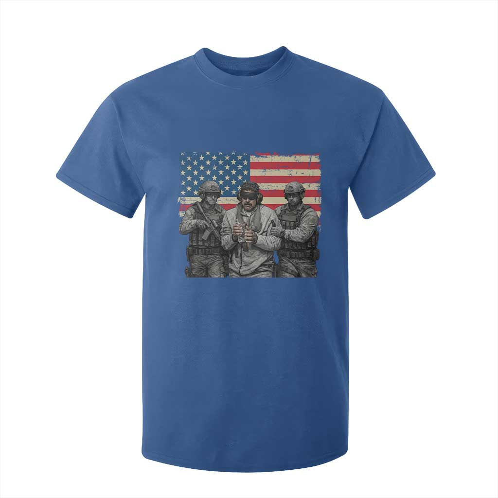 Captured Dictator Maduro T Shirt For Kid Special Forces Justice Operation American Flag TS02 Royal Blue Print Your Wear