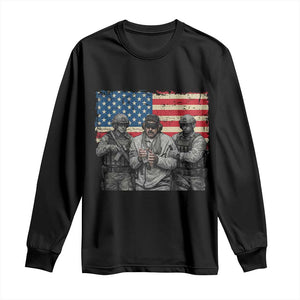 Captured Dictator Maduro Long Sleeve Shirt Special Forces Justice Operation American Flag TS02 Black Print Your Wear