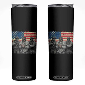 Captured Dictator Maduro Skinny Tumbler Special Forces Justice Operation American Flag TS02 Black Print Your Wear
