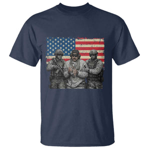 Captured Dictator Maduro T Shirt - Special Forces Justice Operation American Flag Venezuelan Freedom Tee TS02 Navy Print Your Wear