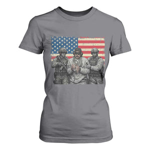Captured Dictator Maduro T Shirt For Women Special Forces Justice Operation American Flag TS02 Charcoal Print Your Wear