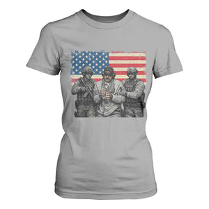 Captured Dictator Maduro T Shirt For Women Special Forces Justice Operation American Flag TS02 Sport Gray Print Your Wear