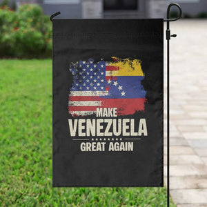 Make Venezuela Great Again Garden Flag Distressed US and Venezuela Flag Unity TS02 Print Your Wear
