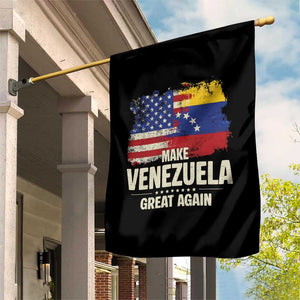 Make Venezuela Great Again Garden Flag Distressed US and Venezuela Flag Unity TS02 Print Your Wear
