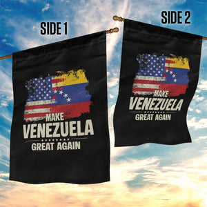 Make Venezuela Great Again Garden Flag Distressed US and Venezuela Flag Unity TS02 Print Your Wear