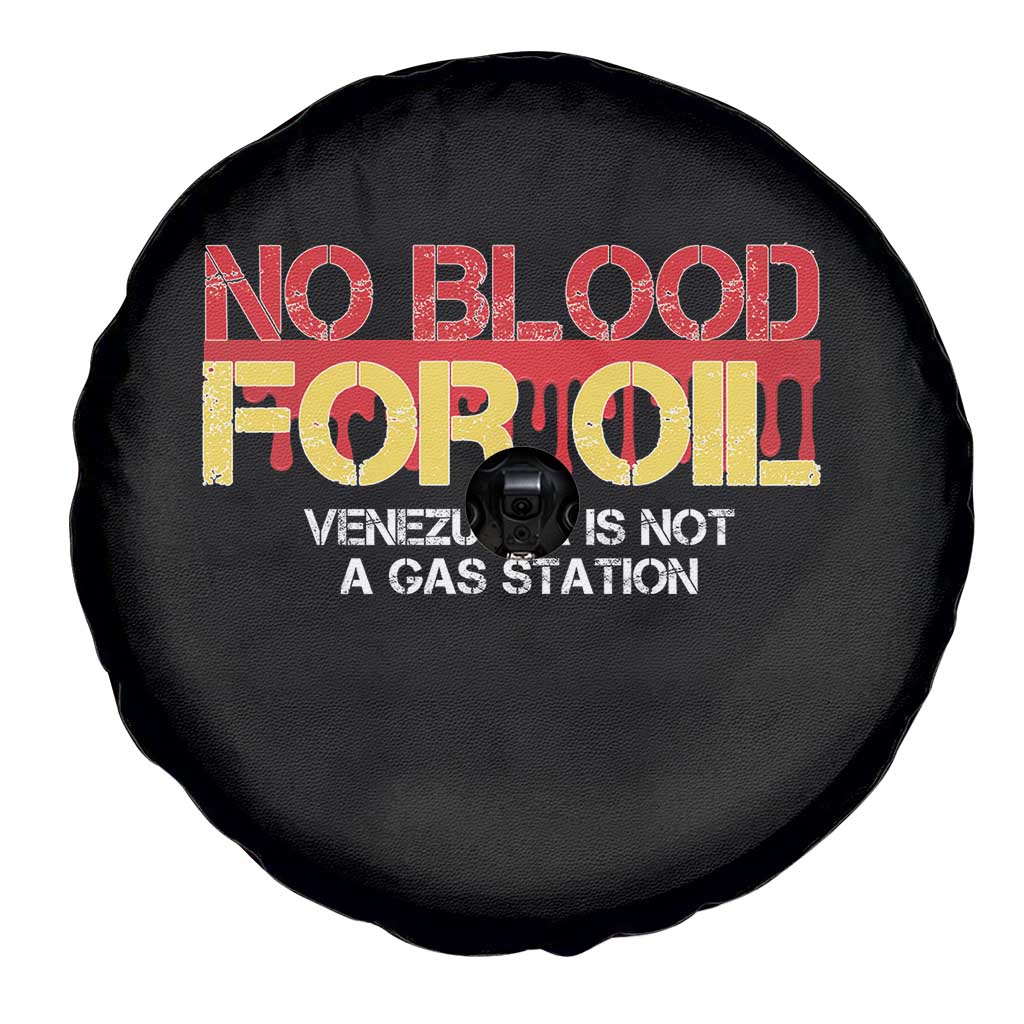 No Blood for Oil Spare Tire Cover Venezuela Sovereignty Resource Justice TS02 Print Your Wear
