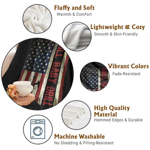 Drill Baby Drill American Flag Throw Blanket Oil Rig Oildfield Energy Industry Patriot TS02 Print Your Wear