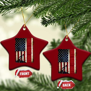 Drill Baby Drill American Flag Ceramic Ornament Oil Rig Oildfield Energy Industry Patriot TS02 Print Your Wear