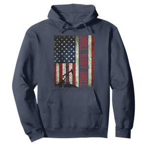 Drill Baby Drill American Flag Hoodie Oil Rig Oildfield Energy Industry Patriot TS02 Navy Print Your Wear
