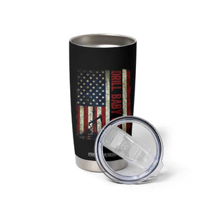 Drill Baby Drill American Flag Tumbler Cup Oil Rig Oildfield Energy Industry Patriot TS02 Print Your Wear