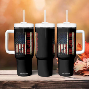Drill Baby Drill American Flag Tumbler With Handle Oil Rig Oildfield Energy Industry Patriot TS02 Print Your Wear