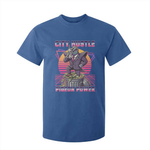 Retro City Hustle Pigeon Power T Shirt For Kid Funny 80s Style Money Bird Gangsta TS02 Royal Blue Print Your Wear