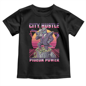 Retro City Hustle Pigeon Power Toddler T Shirt Funny 80s Style Money Bird Gangsta TS02 Black Print Your Wear