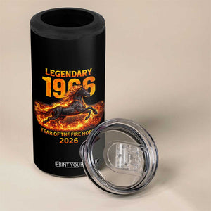 Legendary 1966 Year of the Fire Horse 4 in 1 Can Cooler Tumbler Fiery 2026 Zodiac Birthday Gift TS02 Print Your Wear