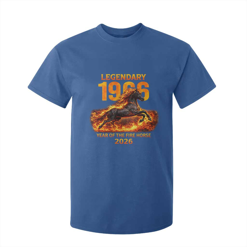Legendary 1966 Year of the Fire Horse T Shirt For Kid Fiery 2026 Zodiac Birthday Gift TS02 Royal Blue Print Your Wear