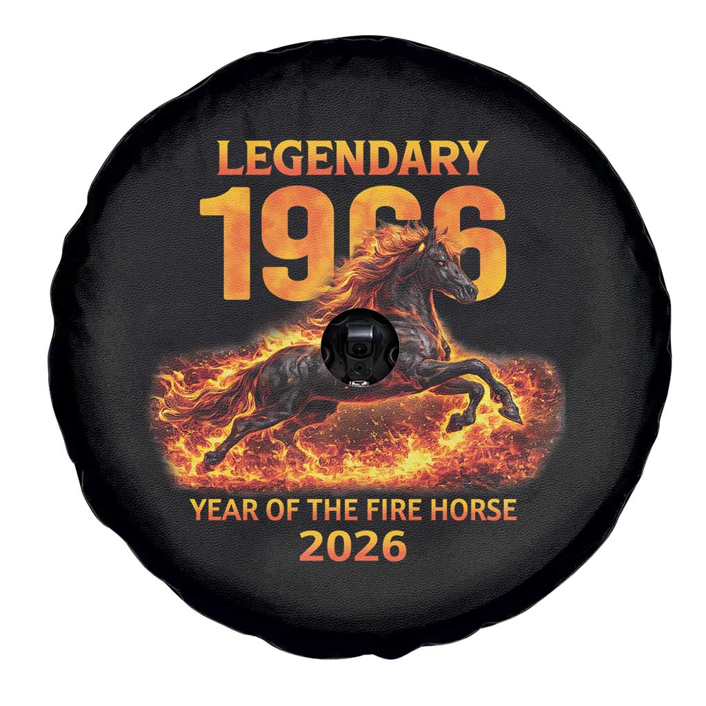 Legendary 1966 Year of the Fire Horse Spare Tire Cover Fiery 2026 Zodiac Birthday Gift TS02 Print Your Wear