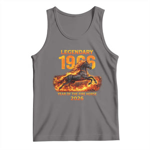 Legendary 1966 Year of the Fire Horse Tank Top Fiery 2026 Zodiac Birthday Gift TS02 Deep Heather Print Your Wear