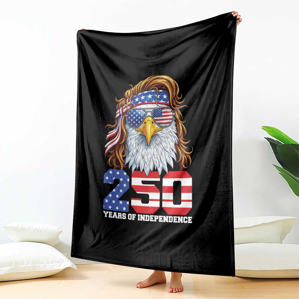 250 Years of Independece Patriotic Eagle Throw Blanket 1776 2026 USA Flag 4th of July Semiquincentennial TS02 Print Your Wear