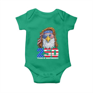 250 Years of Independece Patriotic Eagle Baby Onesie 1776 2026 USA Flag 4th of July Semiquincentennial TS02 Irish Green Print Your Wear