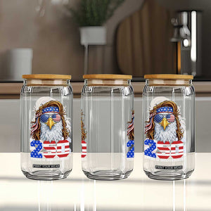 250 Years of Independece Patriotic Eagle Glass Can 1776 2026 USA Flag 4th of July Semiquincentennial TS02 Print Your Wear