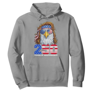250 Years of Independece Patriotic Eagle Hoodie 1776 2026 USA Flag 4th of July Semiquincentennial TS02 Sport Gray Print Your Wear