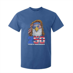 250 Years of Independece Patriotic Eagle T Shirt For Kid 1776 2026 USA Flag 4th of July Semiquincentennial TS02 Royal Blue Print Your Wear