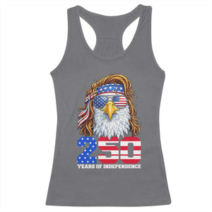 250 Years of Independece Patriotic Eagle Racerback Tank Top 1776 2026 USA Flag 4th of July Semiquincentennial TS02 Charcoal Print Your Wear
