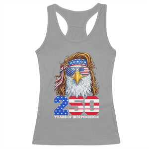 250 Years of Independece Patriotic Eagle Racerback Tank Top 1776 2026 USA Flag 4th of July Semiquincentennial TS02 Sport Gray Print Your Wear