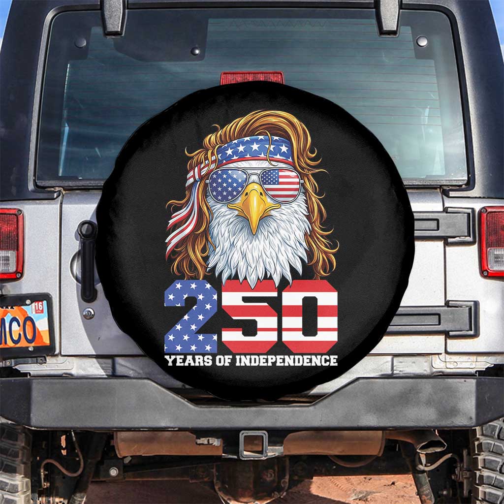 250 Years of Independece Patriotic Eagle Spare Tire Cover 1776 2026 USA Flag 4th of July Semiquincentennial TS02 No hole Black Print Your Wear
