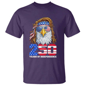 250 Years of Independece Patriotic Eagle T Shirt 1776 2026 USA Flag 4th of July Semiquincentennial TS02 Purple Print Your Wear