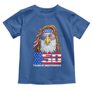 250 Years of Independece Patriotic Eagle Toddler T Shirt 1776 2026 USA Flag 4th of July Semiquincentennial TS02 Royal Blue Print Your Wear