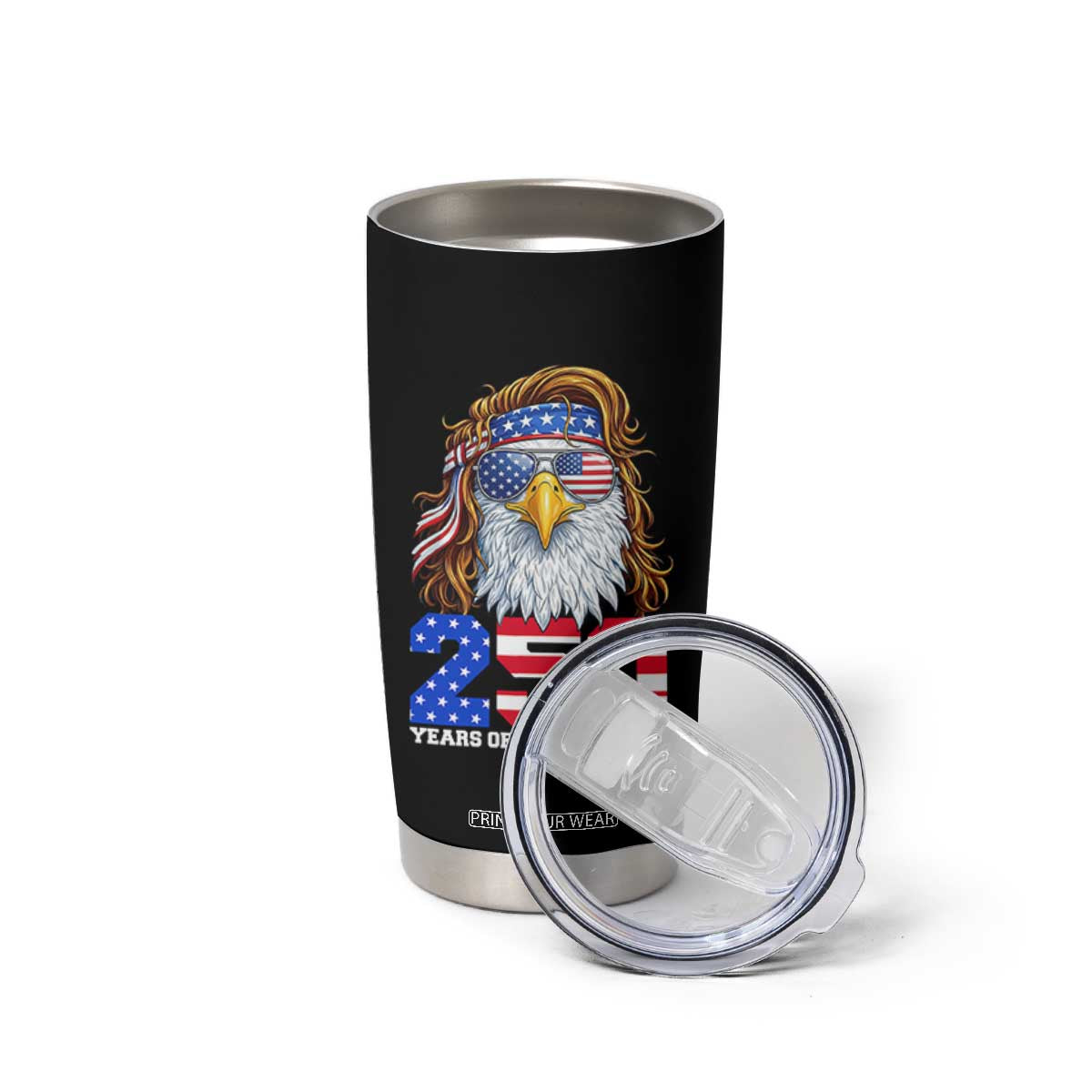 250 Years of Independece Patriotic Eagle Tumbler Cup 1776 2026 USA Flag 4th of July Semiquincentennial TS02 Print Your Wear