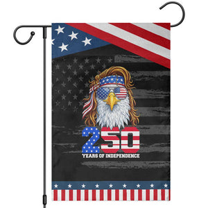 250 Years of Independece Patriotic Eagle Garden Flag 1776 2026 USA Flag 4th of July Semiquincentennial TS02 Distressed Black Blue Print Your Wear
