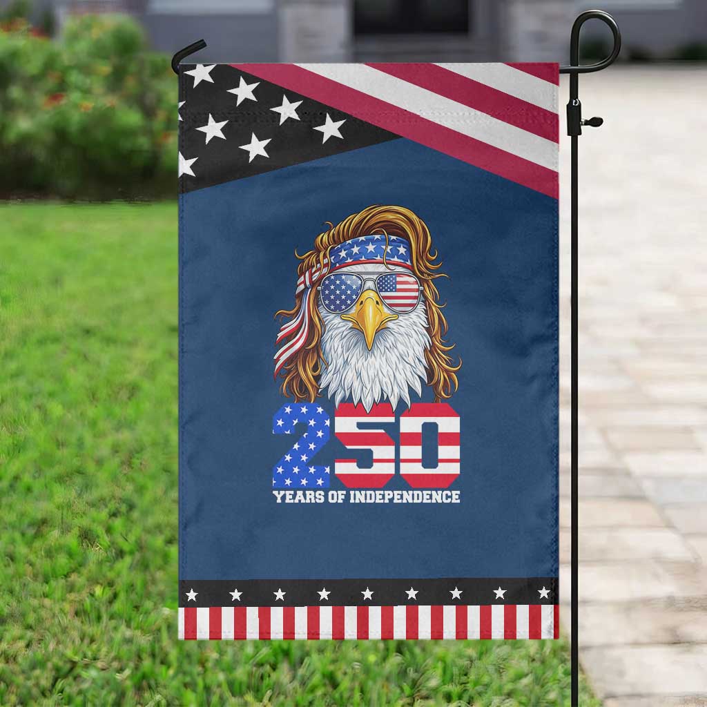 250 Years of Independece Patriotic Eagle Garden Flag 1776 2026 USA Flag 4th of July Semiquincentennial TS02 Classic Blue Black Print Your Wear