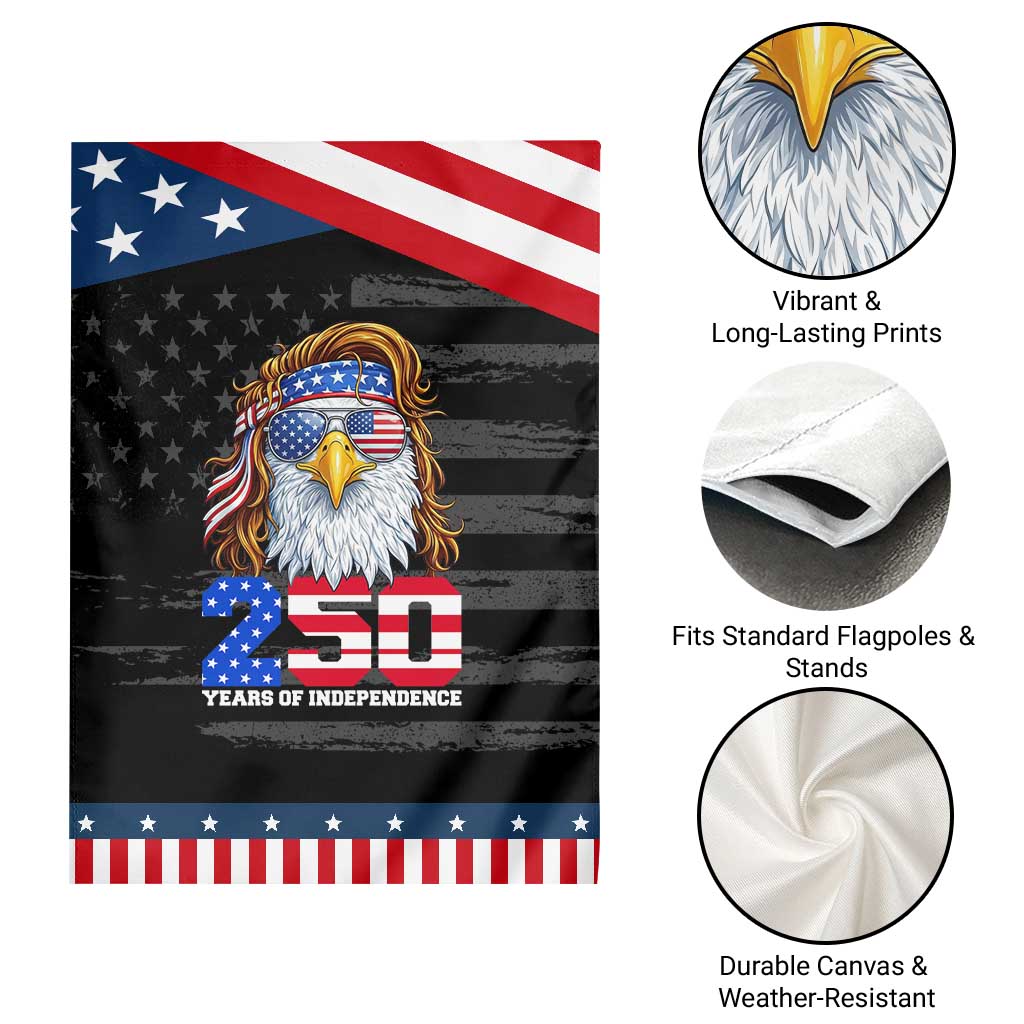 250 Years of Independece Patriotic Eagle Garden Flag 1776 2026 USA Flag 4th of July Semiquincentennial TS02 Print Your Wear