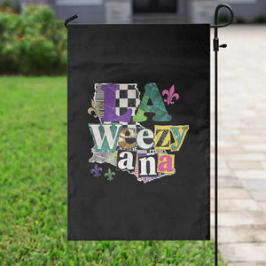 Colorful La-Weezi-ana Mardi Gras Louisiana Pride Garden Flag Funky Carnival Vibes TS02 Print Your Wear
