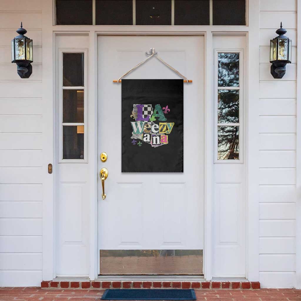 Colorful La-Weezi-ana Mardi Gras Louisiana Pride Garden Flag Funky Carnival Vibes TS02 Print Your Wear
