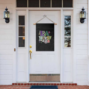 Colorful La-Weezi-ana Mardi Gras Louisiana Pride Garden Flag Funky Carnival Vibes TS02 Print Your Wear
