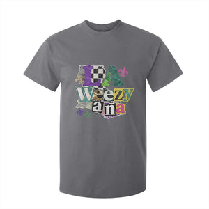 Colorful La-Weezi-ana Mardi Gras Louisiana Pride T Shirt For Kid Funky Carnival Vibes TS02 Charcoal Print Your Wear