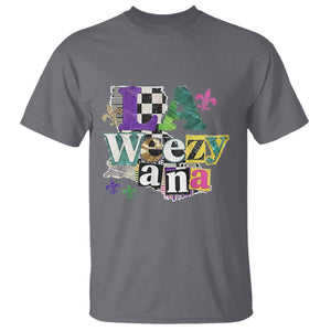 Colorful La-Weezi-ana Mardi Gras Louisiana Pride T Shirt Funky Carnival Vibes TS02 Charcoal Print Your Wear