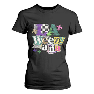 Colorful La-Weezi-ana Mardi Gras Louisiana Pride T Shirt For Women Funky Carnival Vibes TS02 Black Print Your Wear