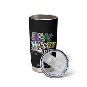Colorful La-Weezi-ana Mardi Gras Louisiana Pride Tumbler Cup Funky Carnival Vibes TS02 Print Your Wear