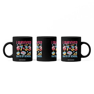 I Survived 67 Plus 33 100 Days of School Coffee Mug Six Seven Meme Colorful Math Humor TS02 Print Your Wear