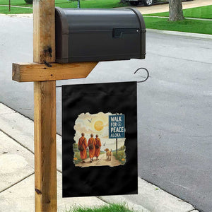 Walk For Peace Aloka the Dog and Monks Garden Flag TS02 Print Your Wear