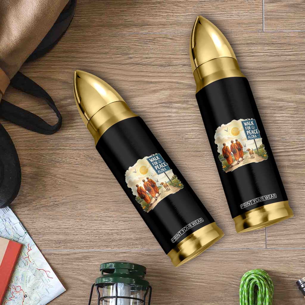 Walk For Peace Aloka the Dog and Monks Bullet Tumbler TS02 Print Your Wear