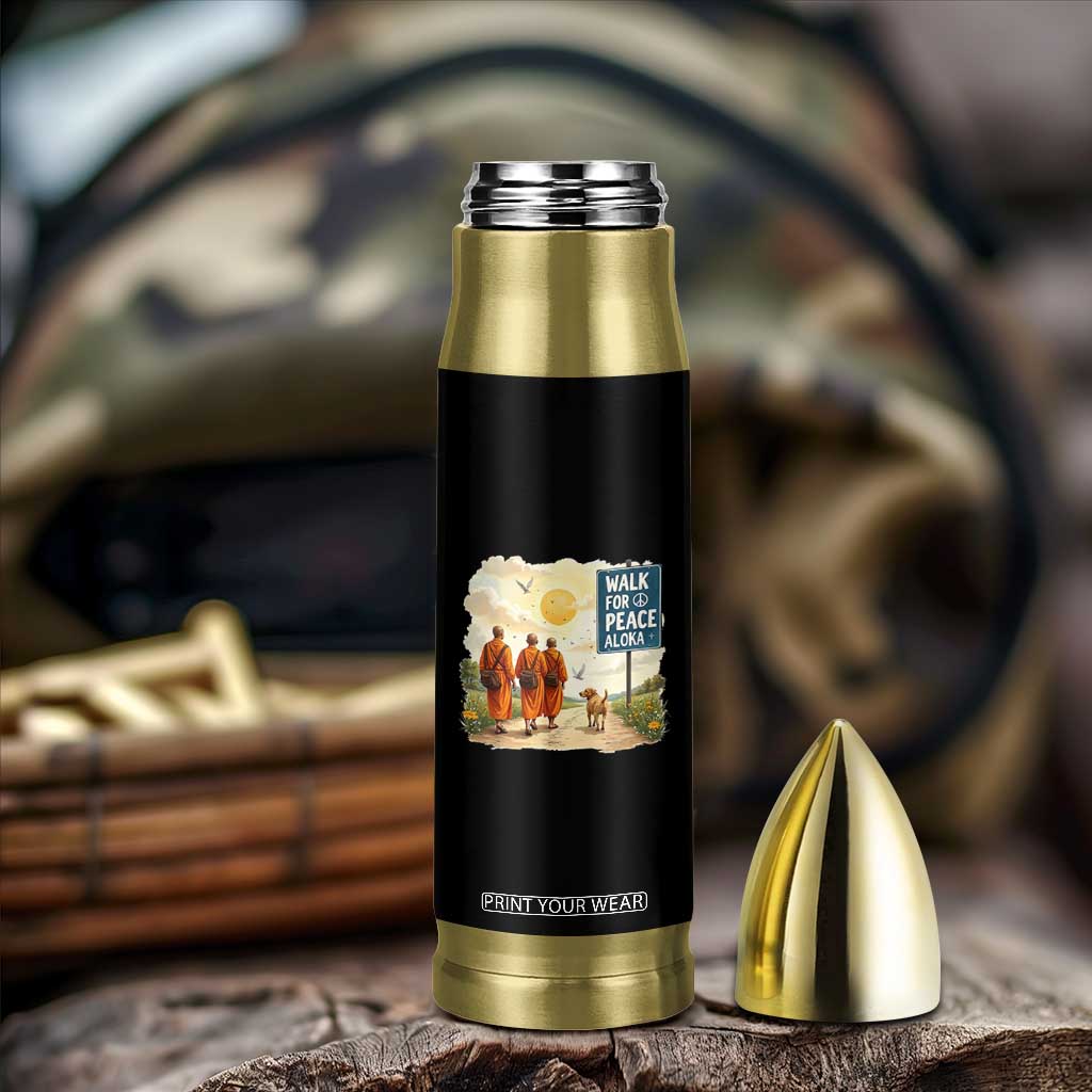 Walk For Peace Aloka the Dog and Monks Bullet Tumbler TS02 Print Your Wear