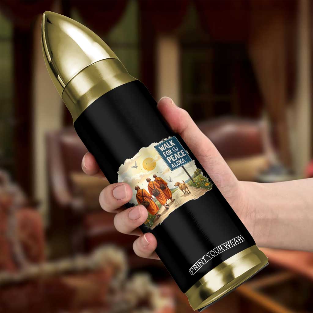 Walk For Peace Aloka the Dog and Monks Bullet Tumbler TS02 Print Your Wear