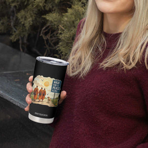 Walk For Peace Aloka the Dog and Monks Tumbler Cup TS02 Print Your Wear
