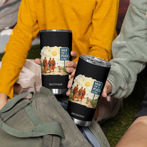 Walk For Peace Aloka the Dog and Monks Tumbler Cup TS02 Print Your Wear