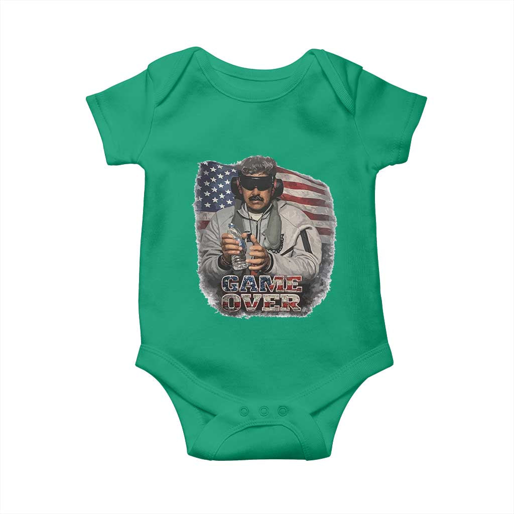 Game Over Maduro Dictator Baby Onesie Political Justice American Flag Politics Satire TS02 Irish Green Print Your Wear